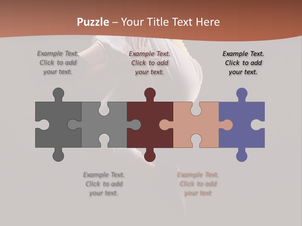 A Woman Jumping In The Air With Her Arms Outstretched PowerPoint Template