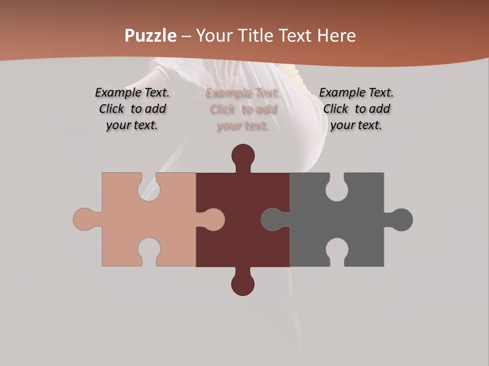 A Woman Jumping In The Air With Her Arms Outstretched PowerPoint Template