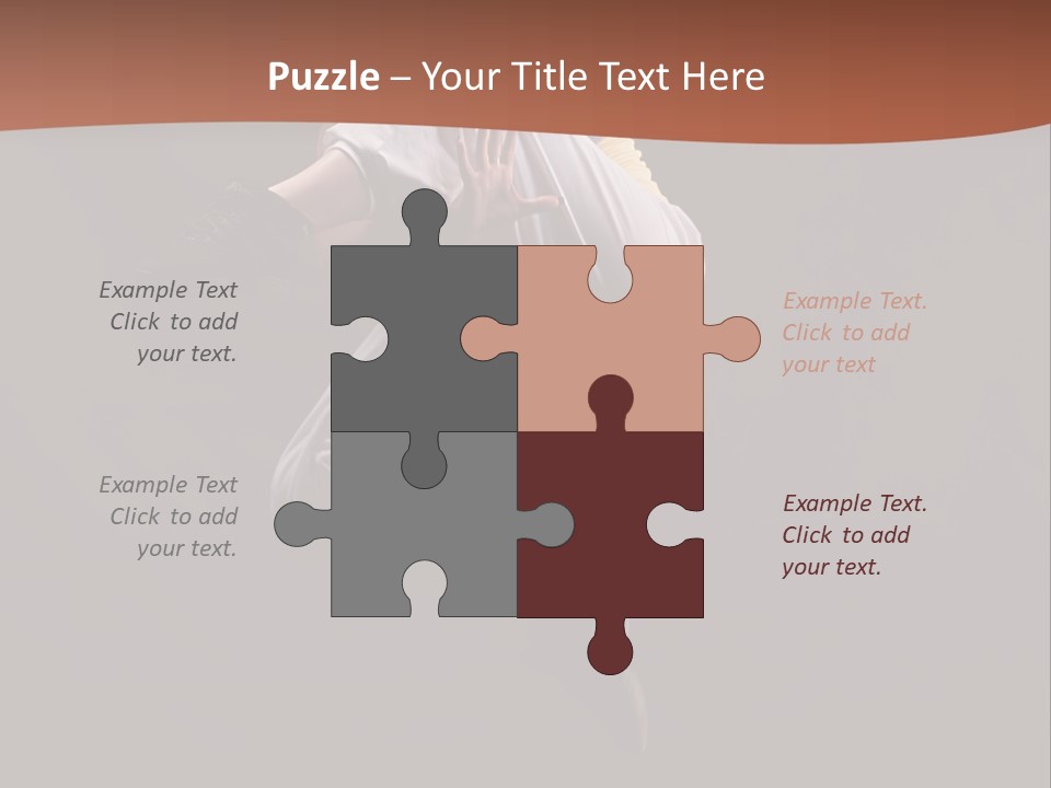 A Woman Jumping In The Air With Her Arms Outstretched PowerPoint Template