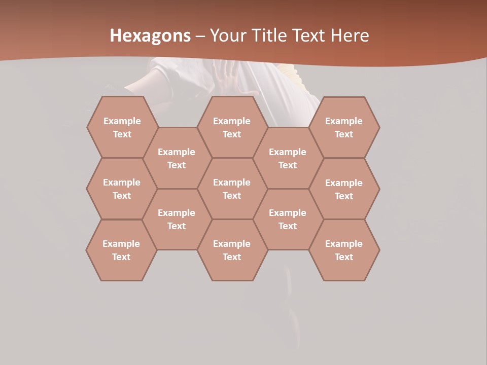 A Woman Jumping In The Air With Her Arms Outstretched PowerPoint Template