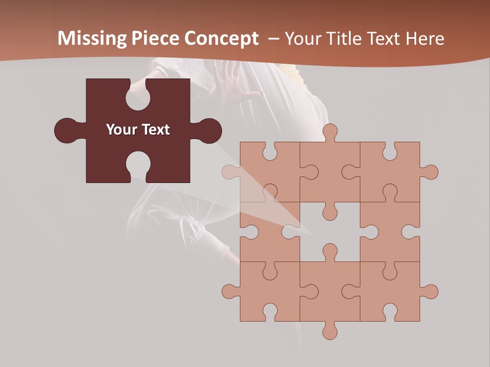 A Woman Jumping In The Air With Her Arms Outstretched PowerPoint Template