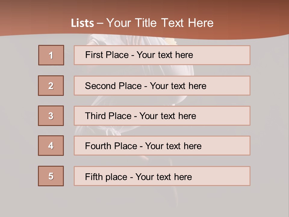 A Woman Jumping In The Air With Her Arms Outstretched PowerPoint Template