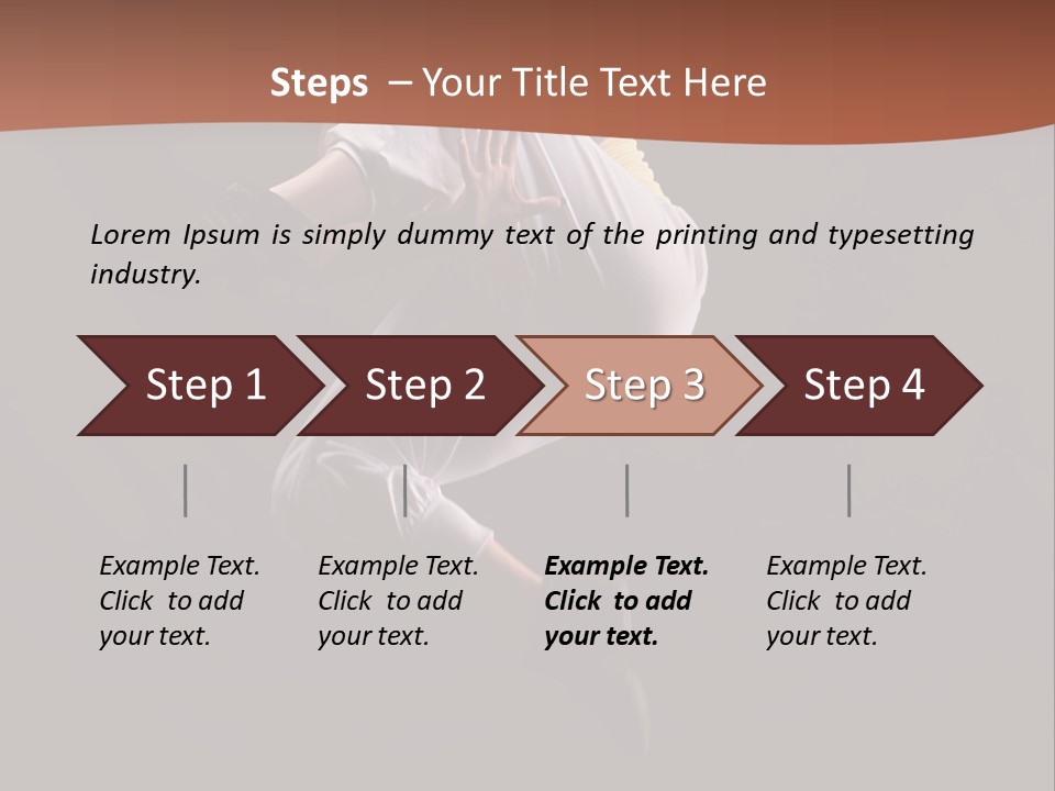 A Woman Jumping In The Air With Her Arms Outstretched PowerPoint Template