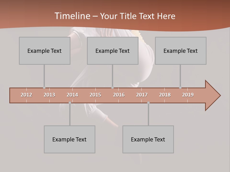 A Woman Jumping In The Air With Her Arms Outstretched PowerPoint Template