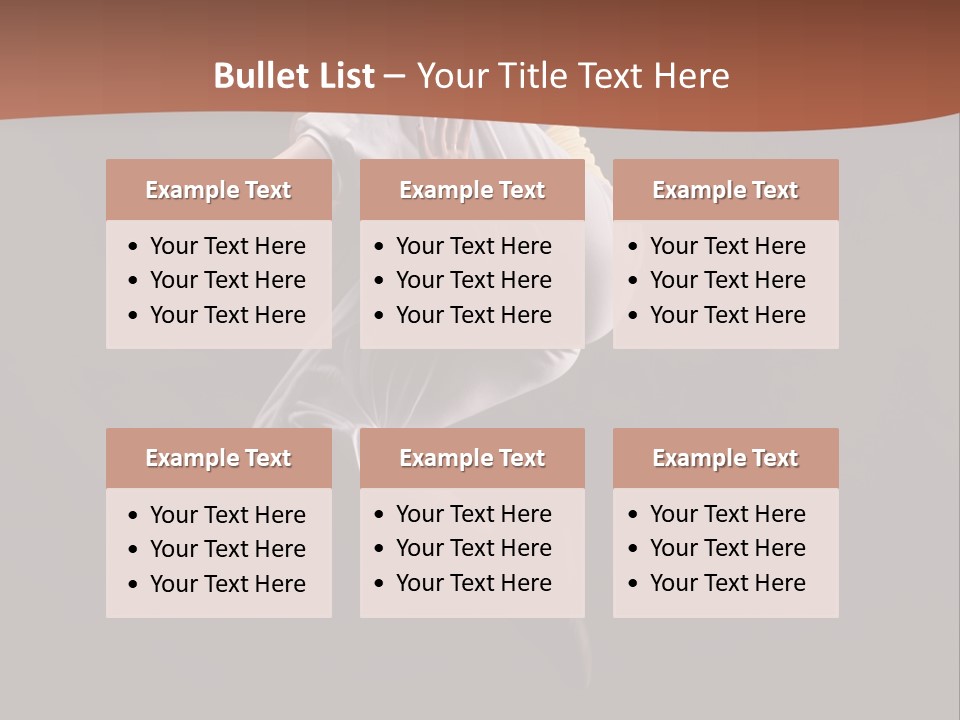 A Woman Jumping In The Air With Her Arms Outstretched PowerPoint Template