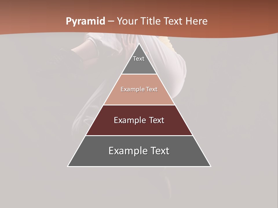 A Woman Jumping In The Air With Her Arms Outstretched PowerPoint Template