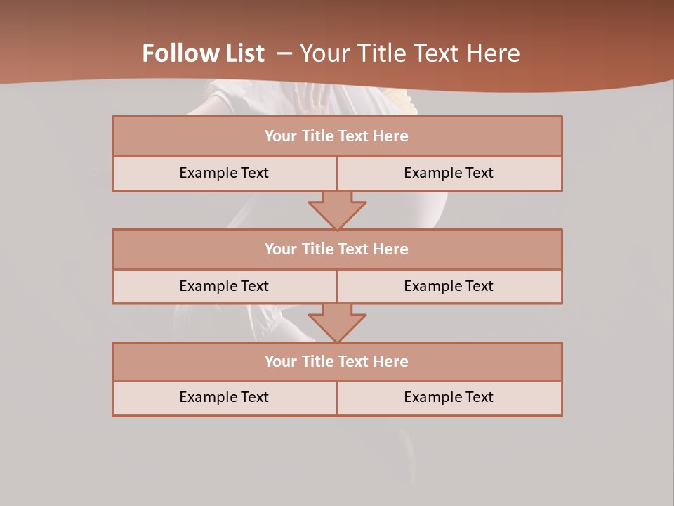 A Woman Jumping In The Air With Her Arms Outstretched PowerPoint Template