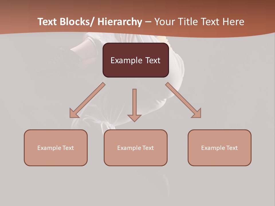 A Woman Jumping In The Air With Her Arms Outstretched PowerPoint Template