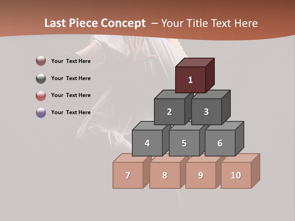 A Woman Jumping In The Air With Her Arms Outstretched PowerPoint Template