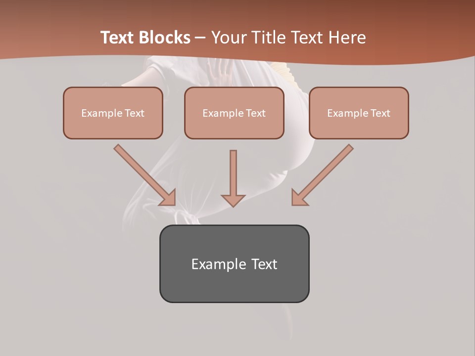 A Woman Jumping In The Air With Her Arms Outstretched PowerPoint Template