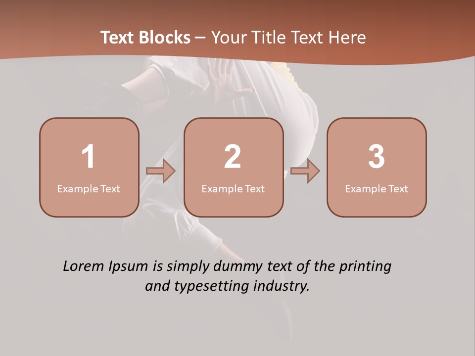 A Woman Jumping In The Air With Her Arms Outstretched PowerPoint Template