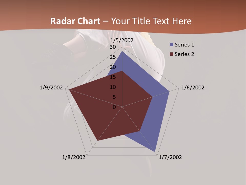 A Woman Jumping In The Air With Her Arms Outstretched PowerPoint Template