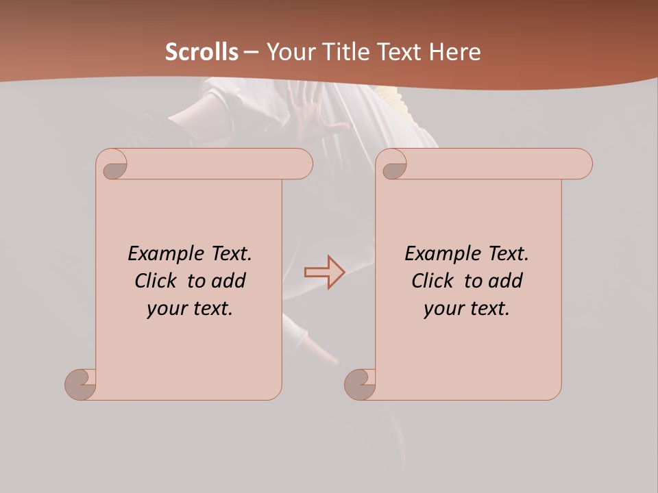 A Woman Jumping In The Air With Her Arms Outstretched PowerPoint Template