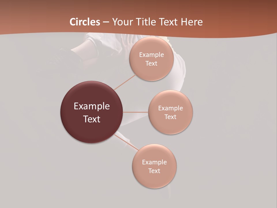 A Woman Jumping In The Air With Her Arms Outstretched PowerPoint Template