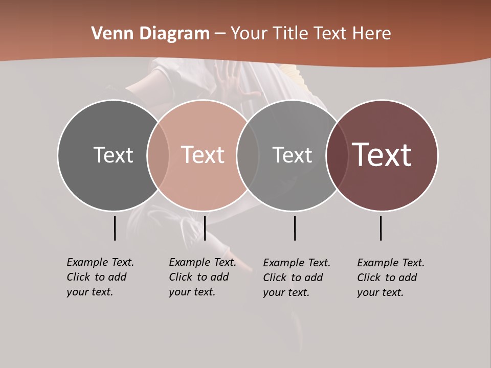 A Woman Jumping In The Air With Her Arms Outstretched PowerPoint Template