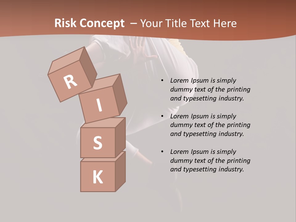 A Woman Jumping In The Air With Her Arms Outstretched PowerPoint Template