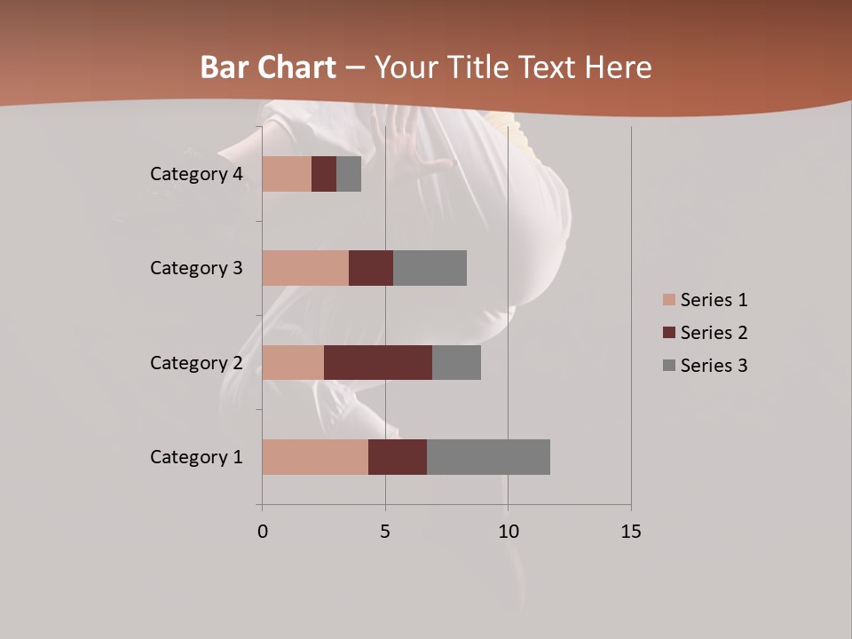 A Woman Jumping In The Air With Her Arms Outstretched PowerPoint Template