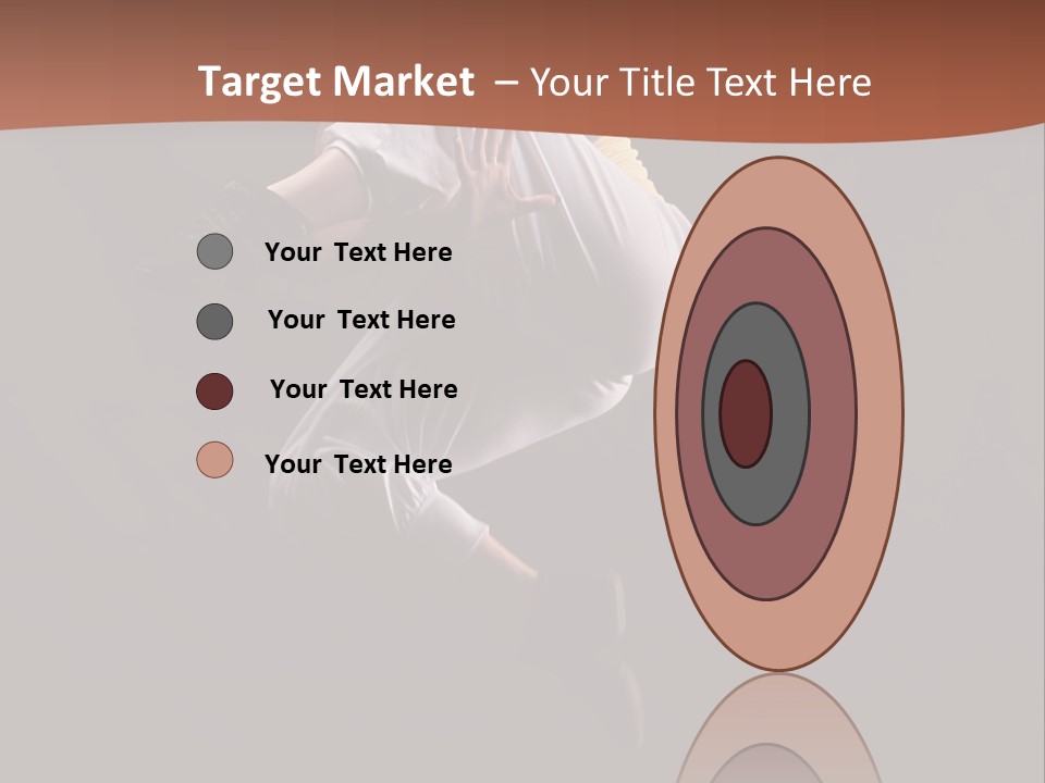 A Woman Jumping In The Air With Her Arms Outstretched PowerPoint Template