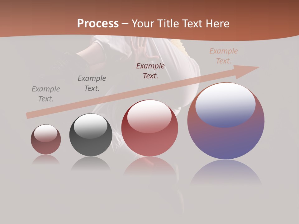 A Woman Jumping In The Air With Her Arms Outstretched PowerPoint Template