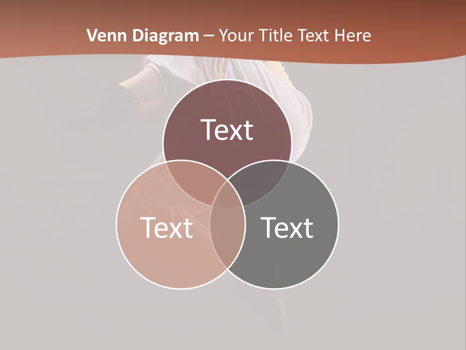 A Woman Jumping In The Air With Her Arms Outstretched PowerPoint Template