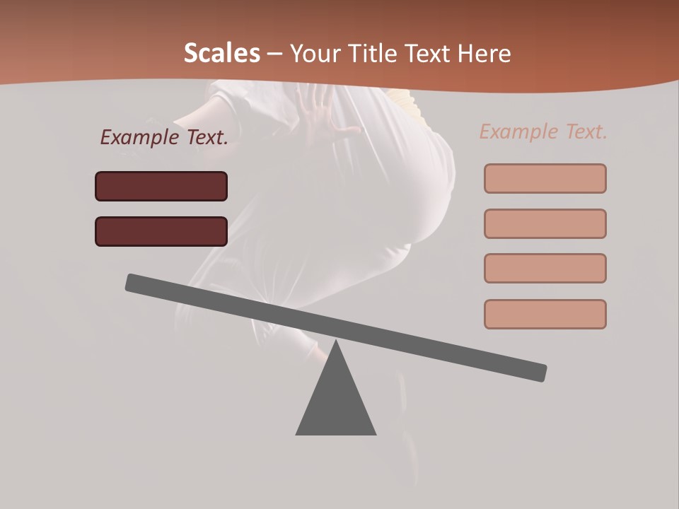 A Woman Jumping In The Air With Her Arms Outstretched PowerPoint Template