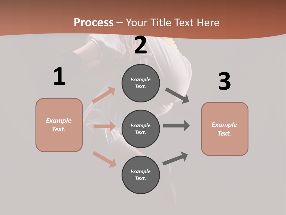 A Woman Jumping In The Air With Her Arms Outstretched PowerPoint Template