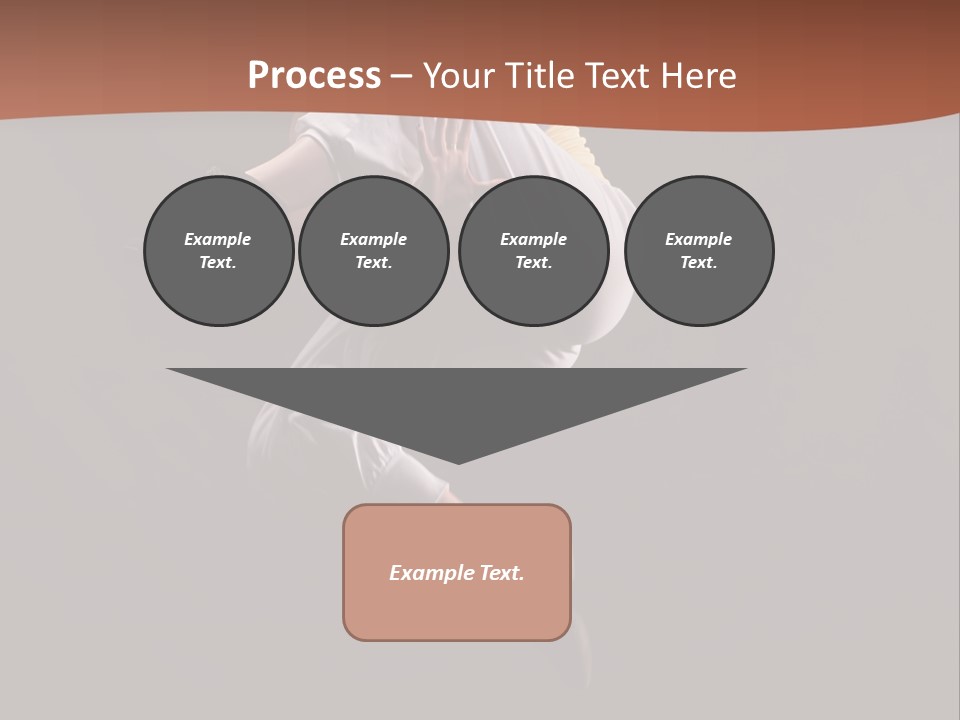 A Woman Jumping In The Air With Her Arms Outstretched PowerPoint Template