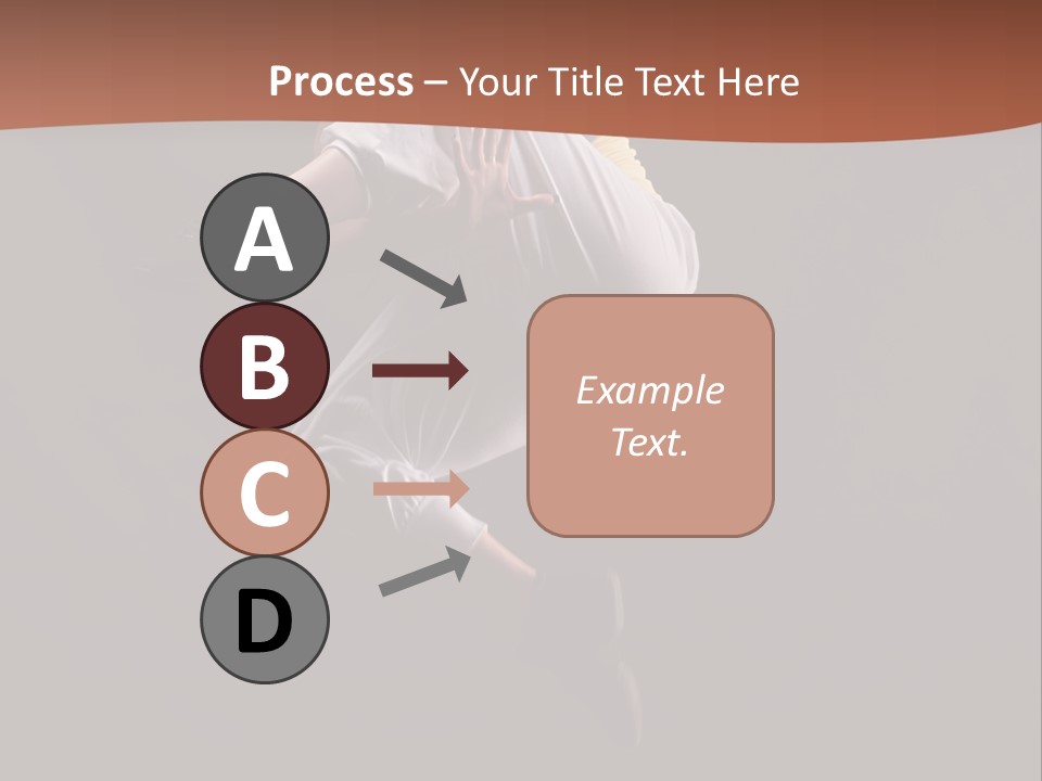 A Woman Jumping In The Air With Her Arms Outstretched PowerPoint Template