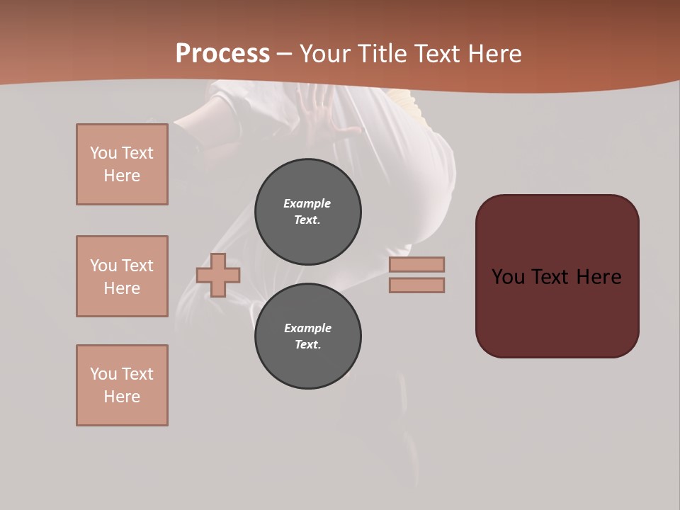 A Woman Jumping In The Air With Her Arms Outstretched PowerPoint Template