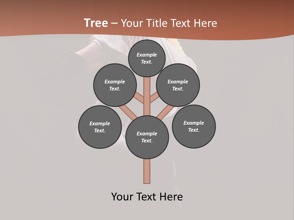 A Woman Jumping In The Air With Her Arms Outstretched PowerPoint Template