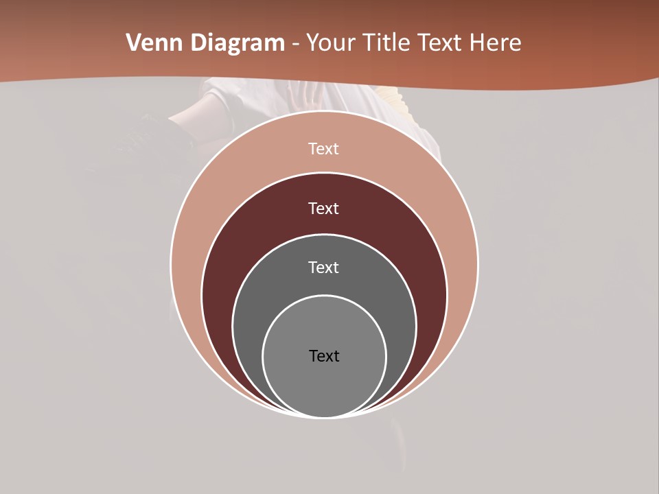 A Woman Jumping In The Air With Her Arms Outstretched PowerPoint Template