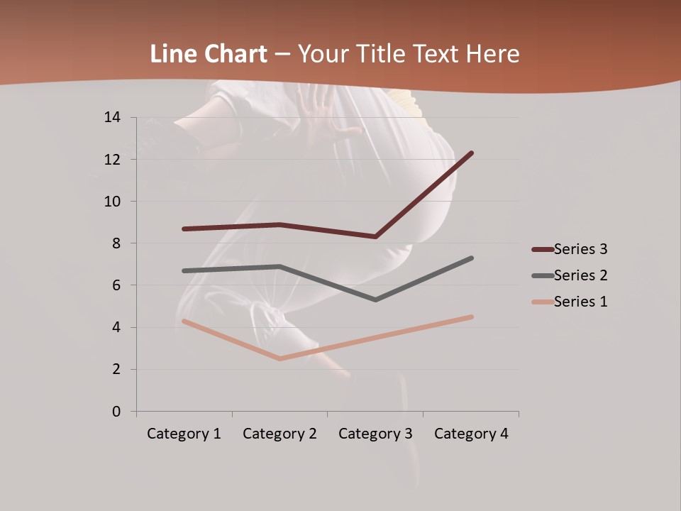 A Woman Jumping In The Air With Her Arms Outstretched PowerPoint Template