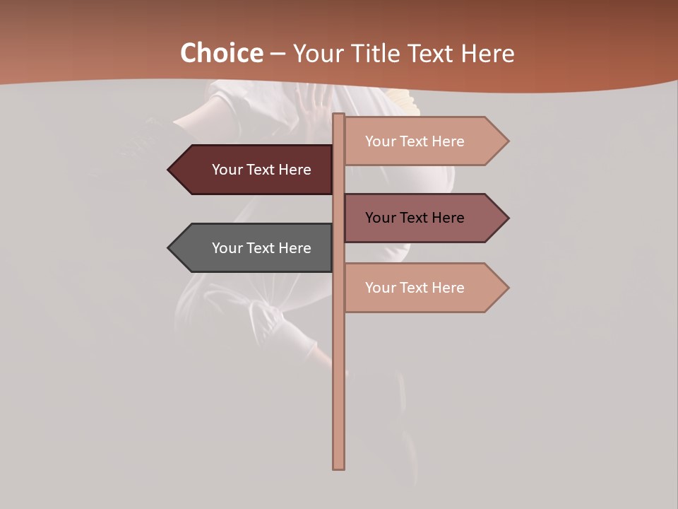 A Woman Jumping In The Air With Her Arms Outstretched PowerPoint Template