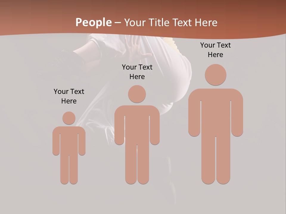 A Woman Jumping In The Air With Her Arms Outstretched PowerPoint Template