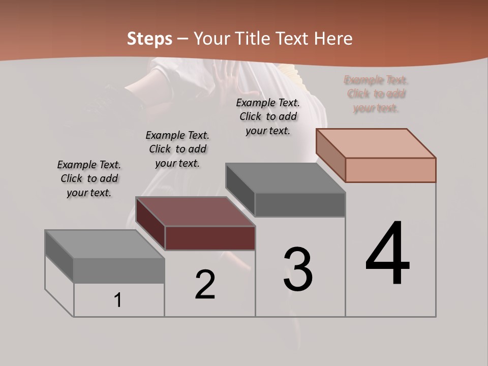A Woman Jumping In The Air With Her Arms Outstretched PowerPoint Template