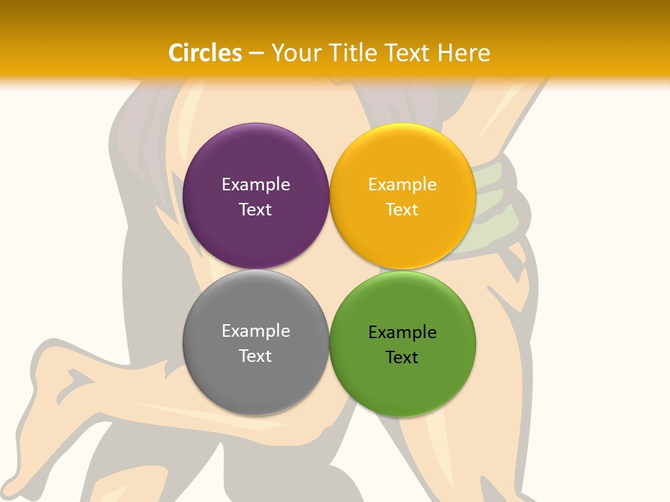 A Couple Of People Hugging Each Other On A Yellow Background PowerPoint Template