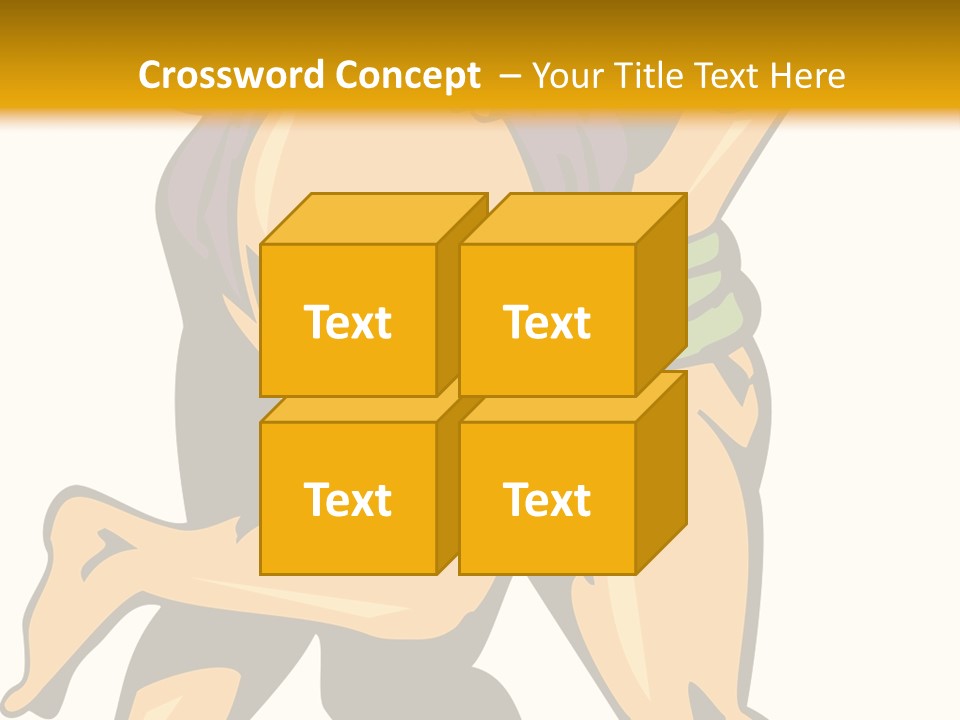A Couple Of People Hugging Each Other On A Yellow Background PowerPoint Template
