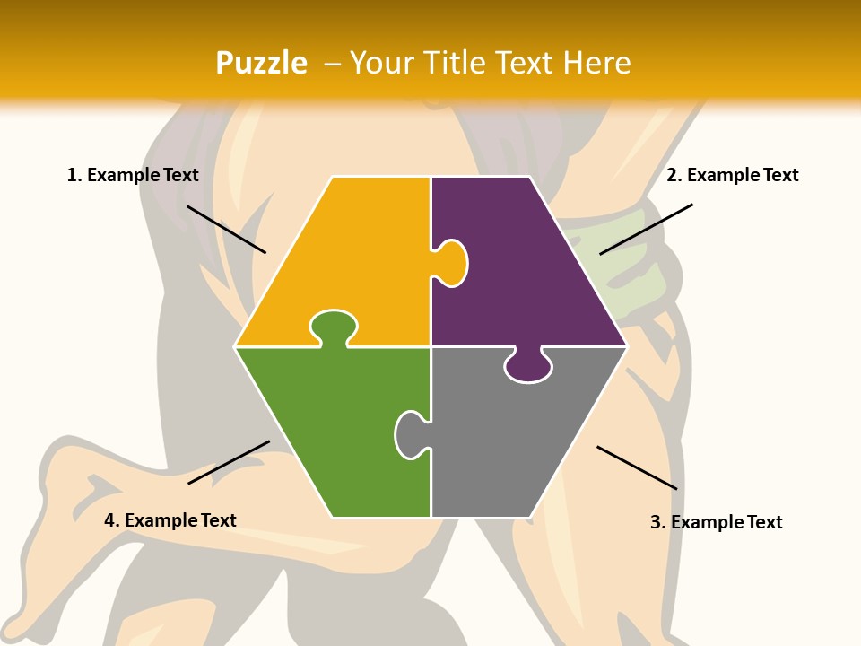 A Couple Of People Hugging Each Other On A Yellow Background PowerPoint Template