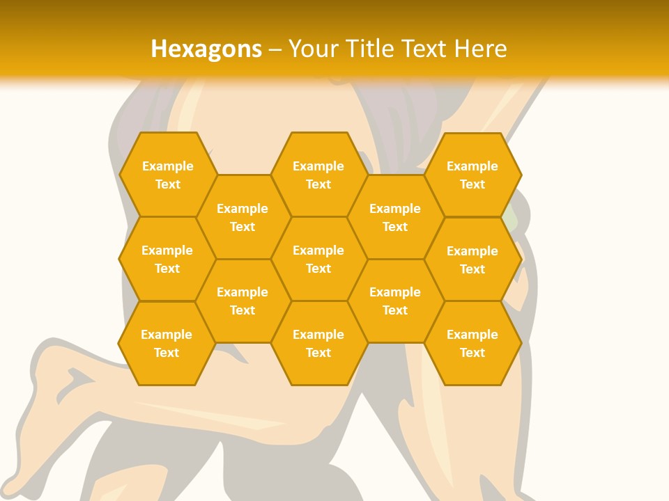 A Couple Of People Hugging Each Other On A Yellow Background PowerPoint Template