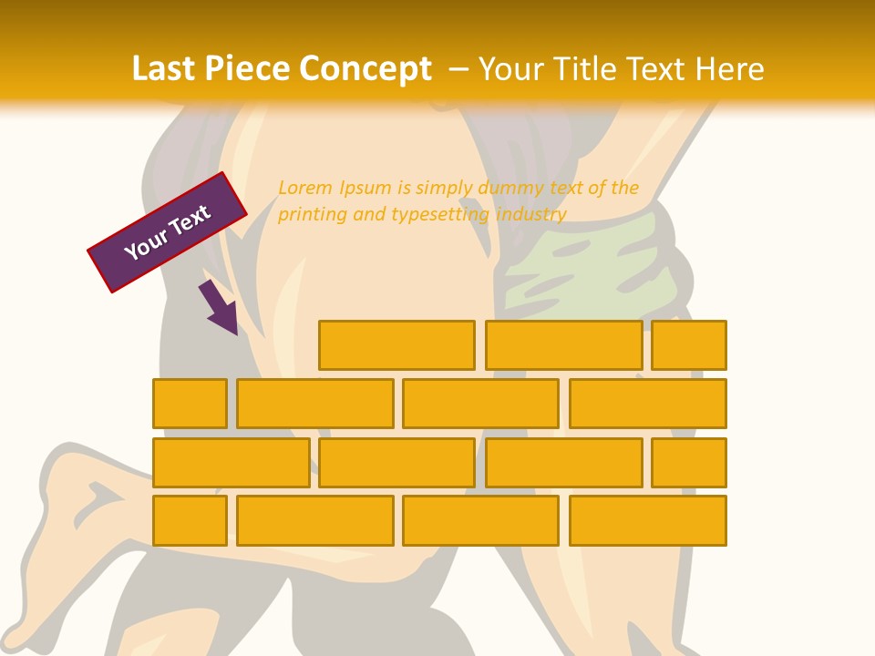 A Couple Of People Hugging Each Other On A Yellow Background PowerPoint Template