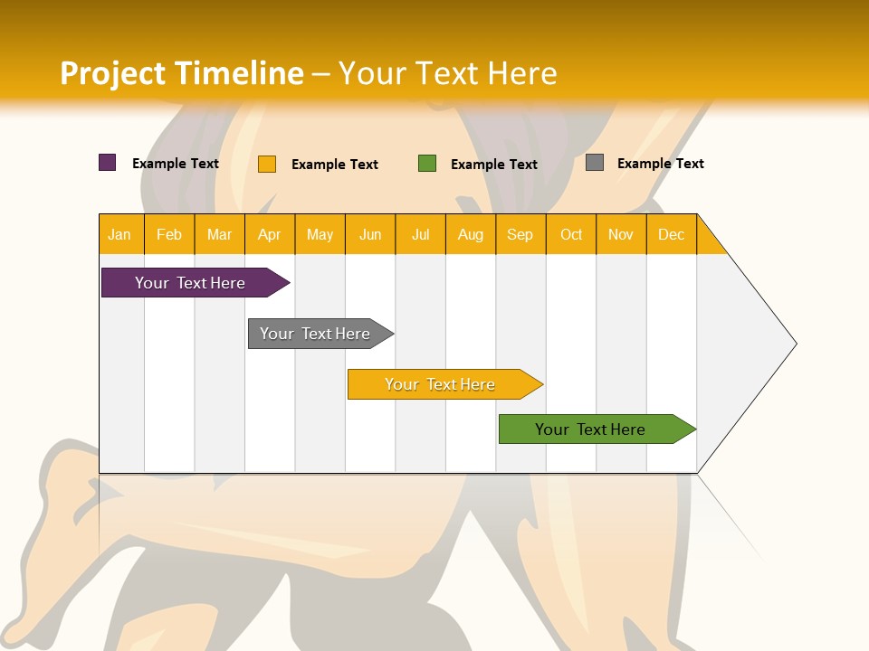 A Couple Of People Hugging Each Other On A Yellow Background PowerPoint Template