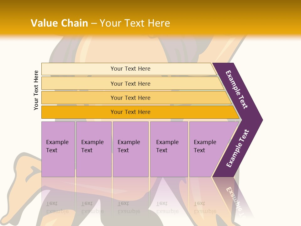 A Couple Of People Hugging Each Other On A Yellow Background PowerPoint Template
