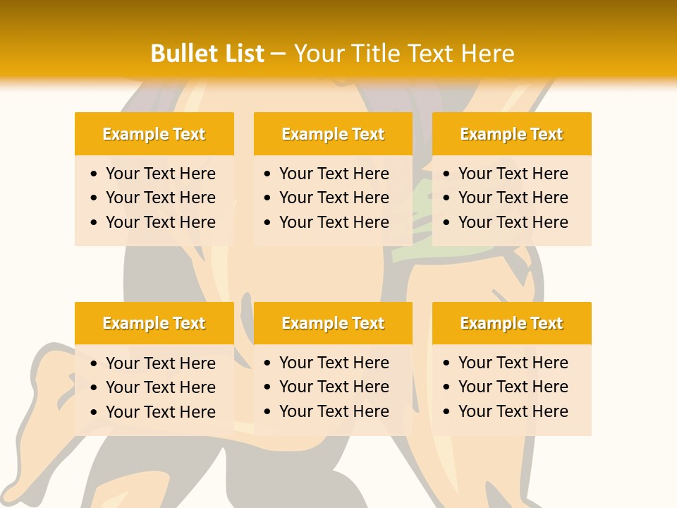 A Couple Of People Hugging Each Other On A Yellow Background PowerPoint Template