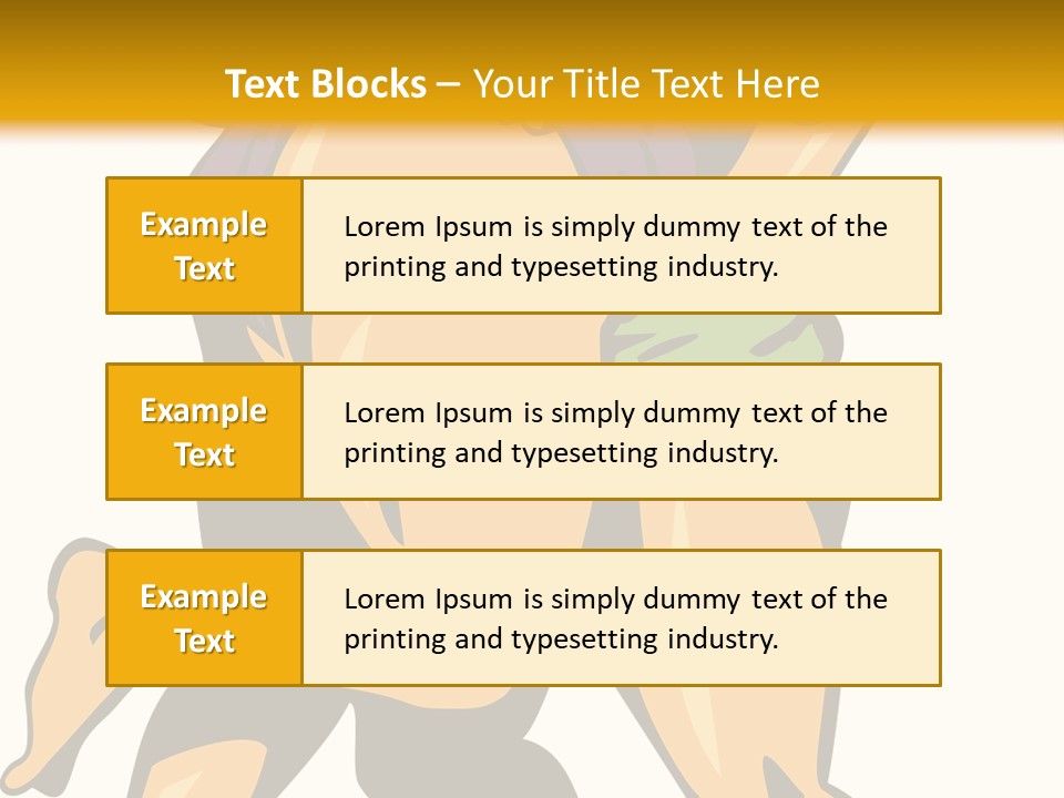 A Couple Of People Hugging Each Other On A Yellow Background PowerPoint Template
