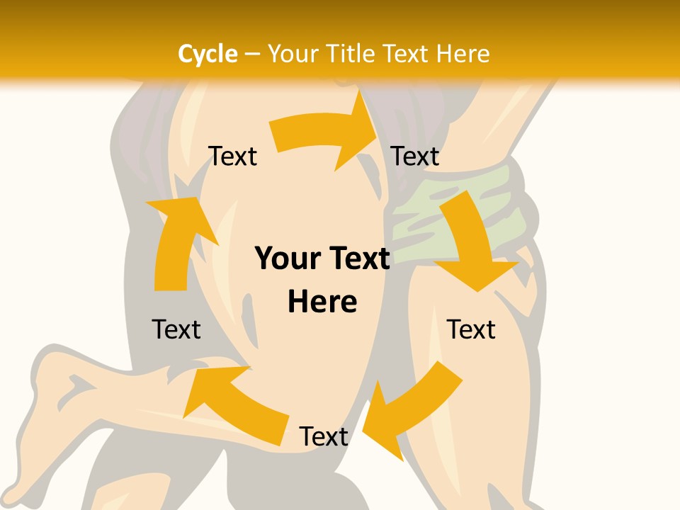 A Couple Of People Hugging Each Other On A Yellow Background PowerPoint Template