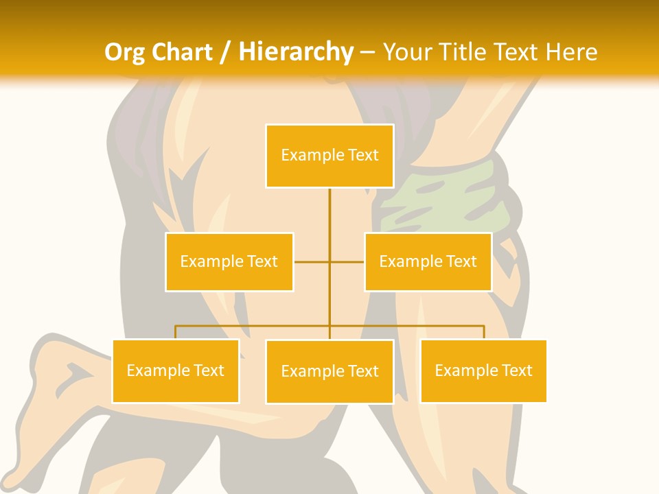 A Couple Of People Hugging Each Other On A Yellow Background PowerPoint Template