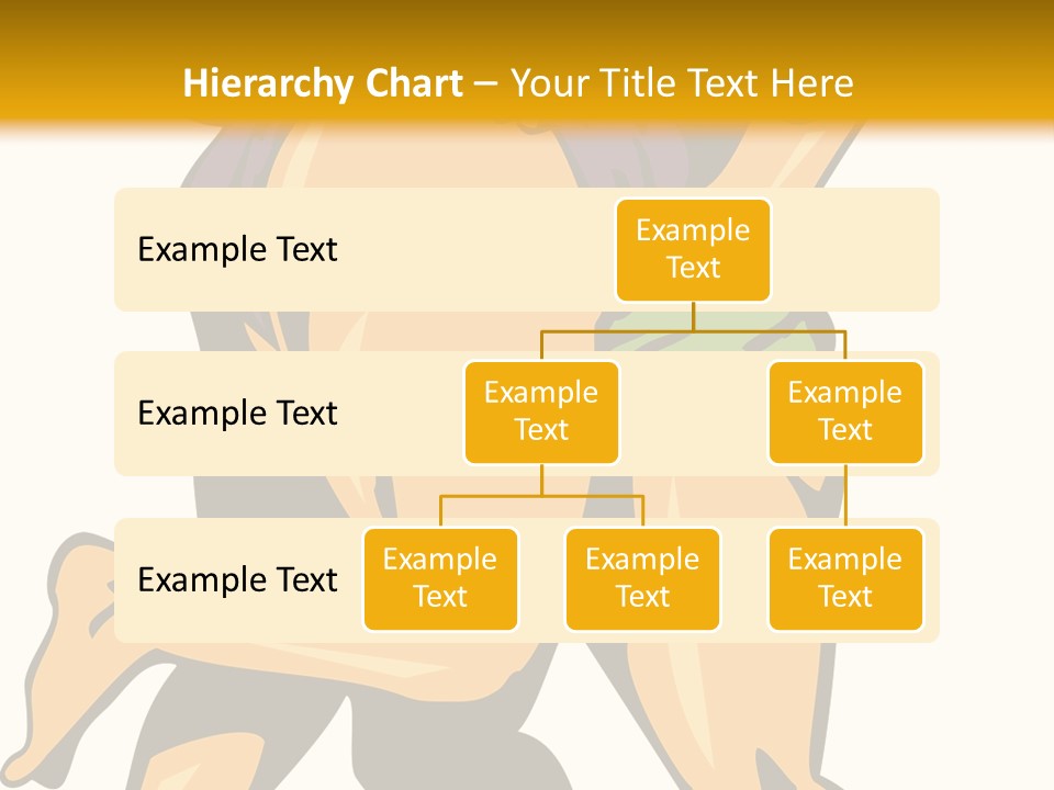 A Couple Of People Hugging Each Other On A Yellow Background PowerPoint Template