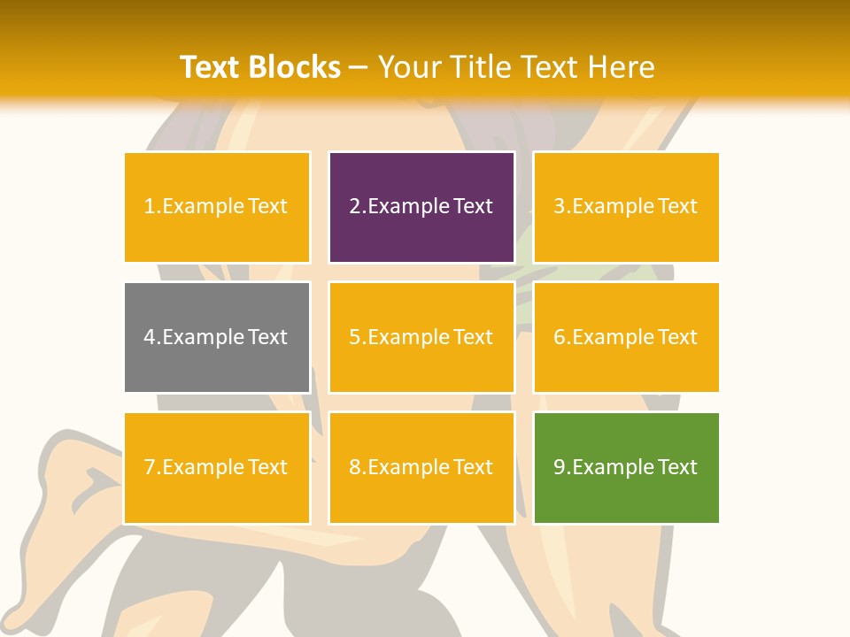 A Couple Of People Hugging Each Other On A Yellow Background PowerPoint Template