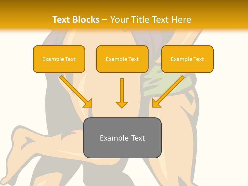 A Couple Of People Hugging Each Other On A Yellow Background PowerPoint Template