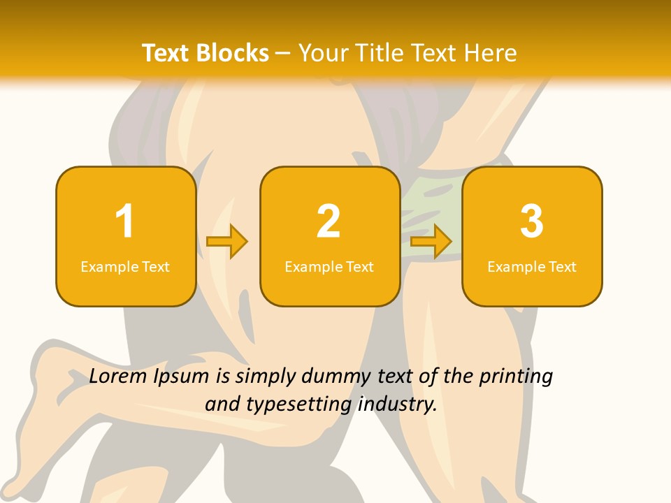 A Couple Of People Hugging Each Other On A Yellow Background PowerPoint Template